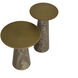 Aditi 22 X 12 inch Antique Brass / Antique Brown End Table